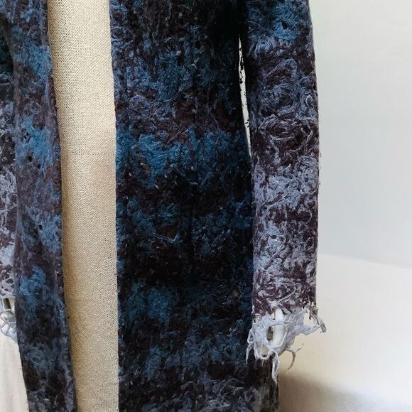 LOTTA STENSSON HANDMADE ARTIST WOVEN FULL LENGHT COAT  VINTAGE EUC MEDIUM - Picture 8 of 13